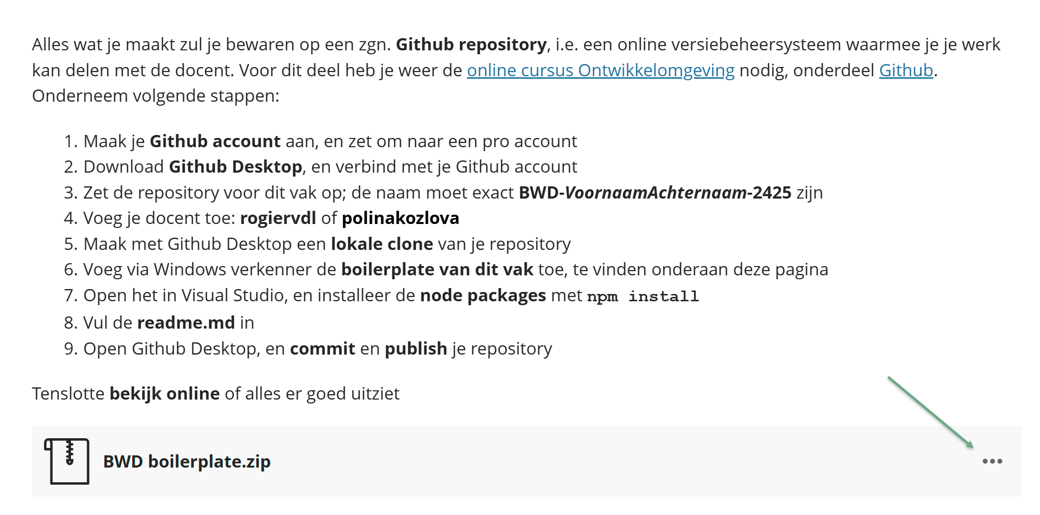 Github | Ontwikkelomgeving
